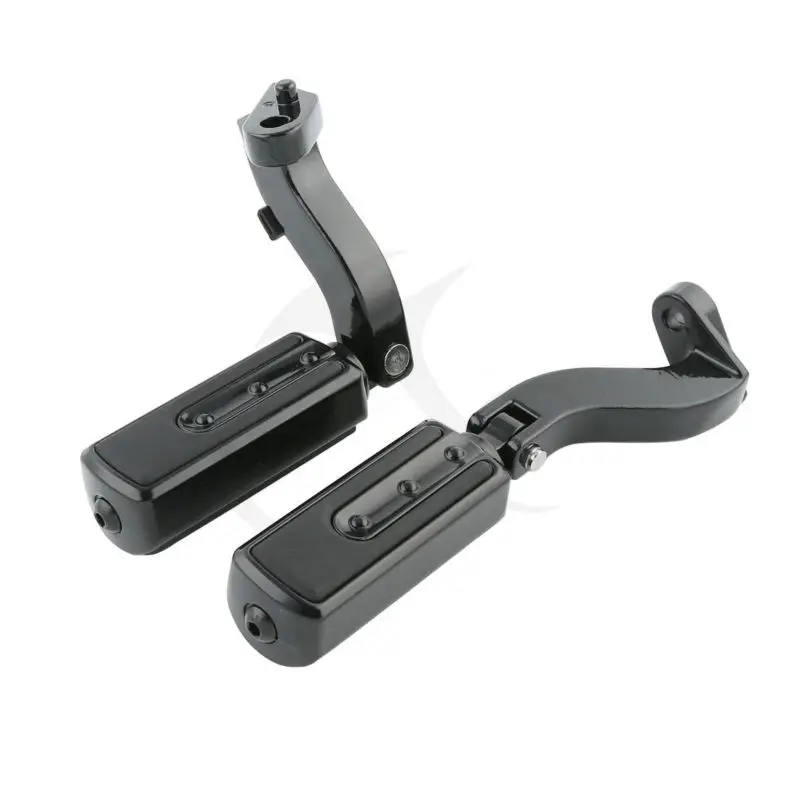 

Skidproof Footrests Pegs W/ Brackets FOR Harley Davidson Road King Glide 93-16