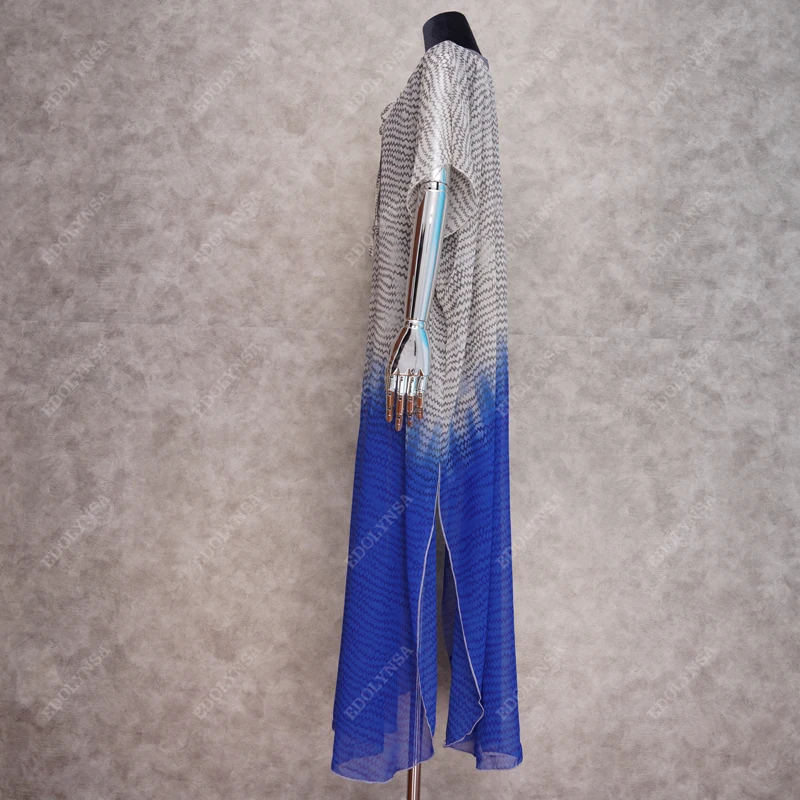 Пляжная шифоновая накидка Caftan парео для пляжа 2021 пляжная одежда оверсайз бикини