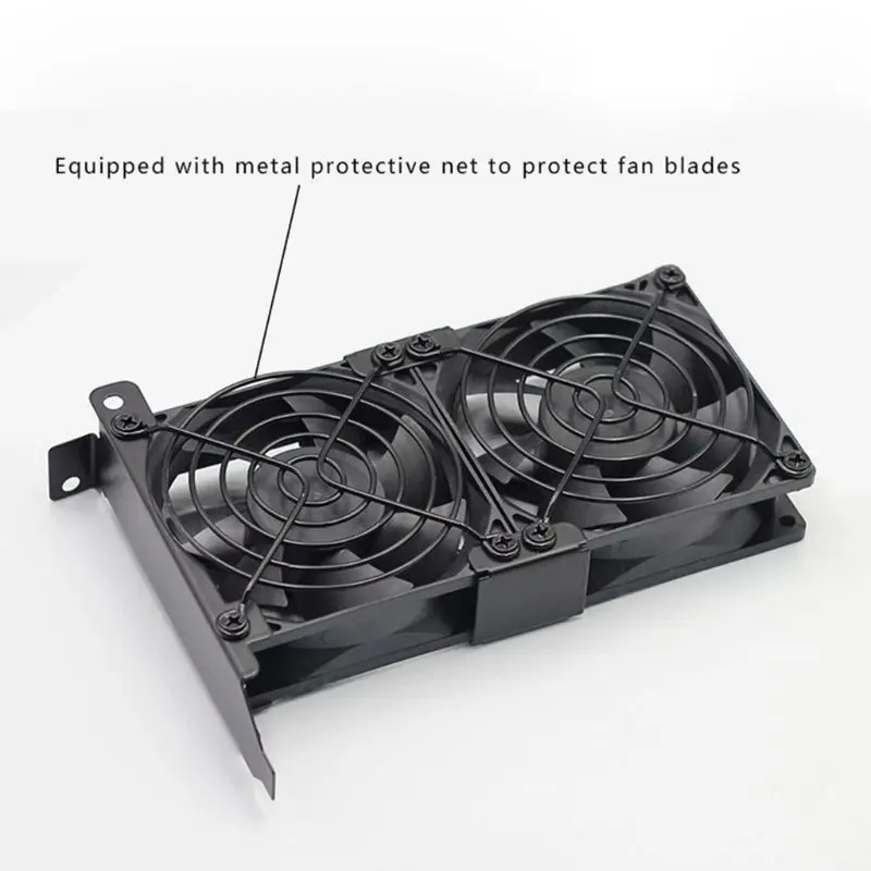 

Universal Ultra Quiet VGA Cooler Silent Desktop Computer Chassis PCI Graphics Card 2/3 Cooling Fan