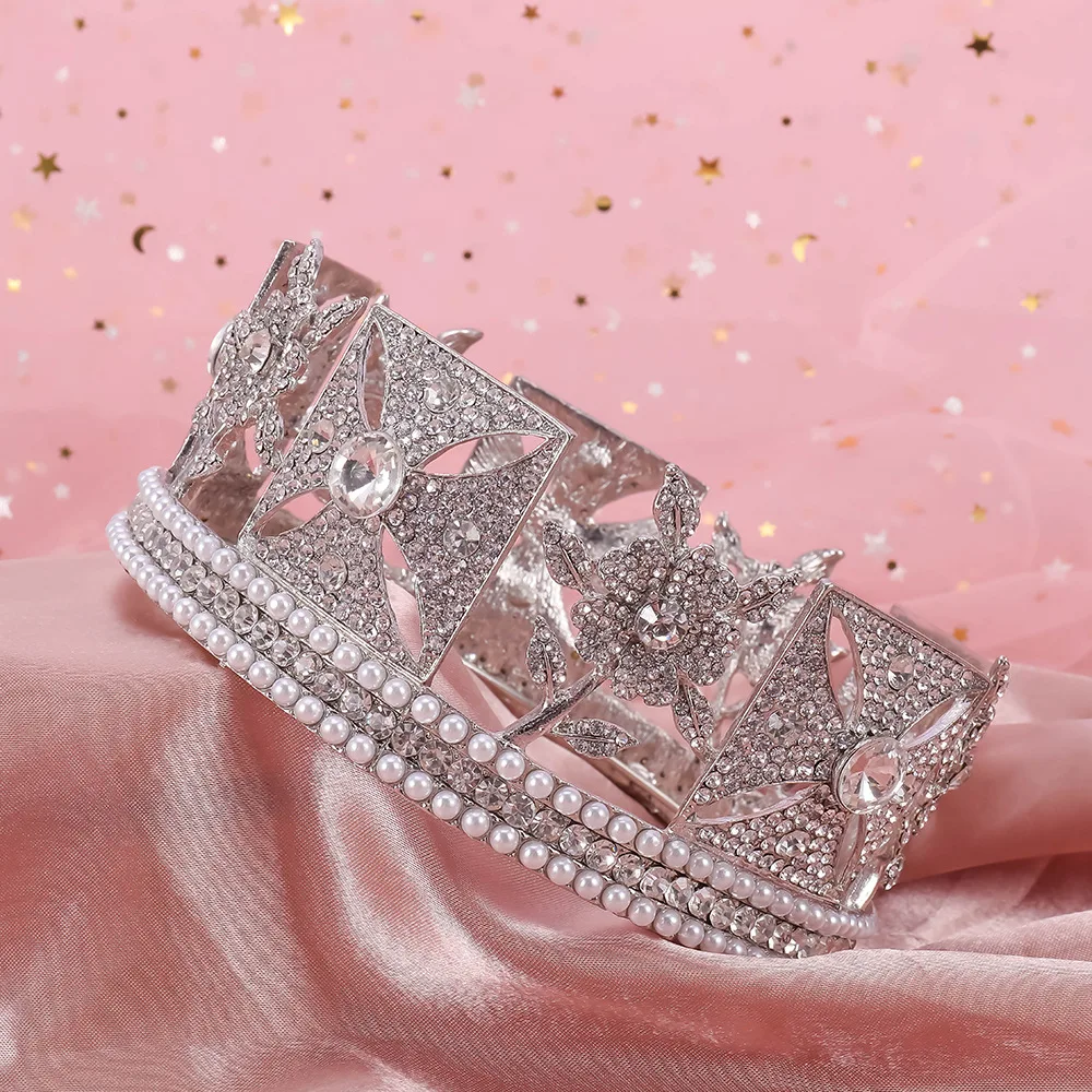 Европейская и американская взрывобезопасная ретро-Корона невесты с жемчугом