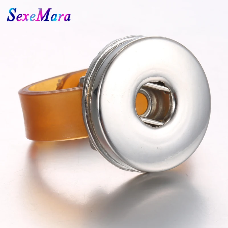 Новые стильные регулируемые силиконовые кнопки пружинные кольца для женщин