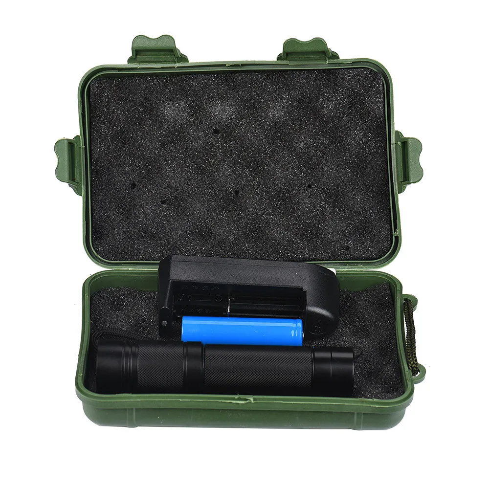 

100m Waterproof Xmlt6 Led Diving Scuba Flashlight Torch 18650+charger IPX8 High-quality Black Diving Flashlight Outdoor#40