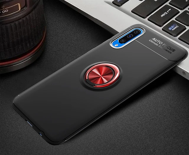 Чехол для samsung Galaxy A40, роскошный защитный чехол, ударопрочный чехол для samsung A10 A20 A30 40 A50 A60 A70 - Цвет: Red Black