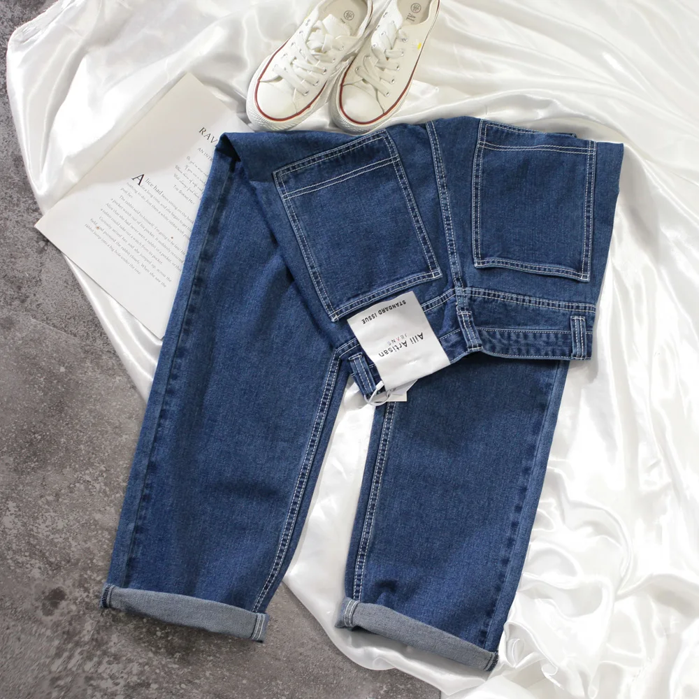 

High waisted jeans for women white cargo jeans women wide leg jeans baggy washed jeans mom black