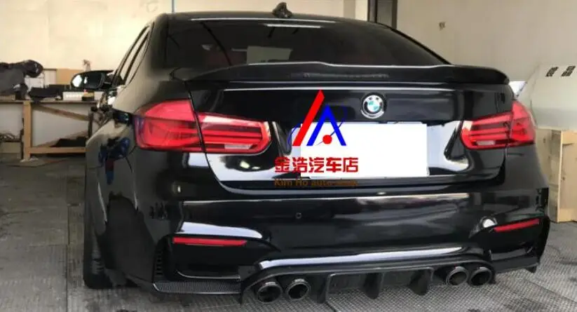 3 шт./1 комплект карбоновое волокно заднего багажника для губ бампер Защита