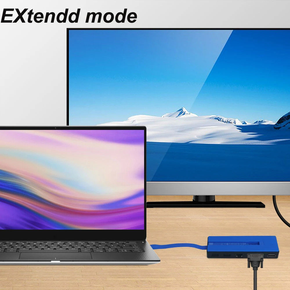 Для HP Тип C док зарядное концентратор DisplayLink чип USB HD RJ45 VGA 5 в 1 адаптер TPA 1501 T0K29AA для