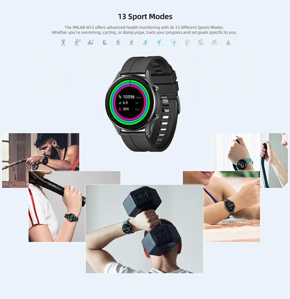 Ceny Imilab Inteligentny Zegarek W12 Bluetooth 5.0 SmartWatch Monitorujący Tętno Nadajnik Sportowy Fitness Tlenu We Krwi Monitorowania Cena Imilab Inteligentny Zegarek W12 Bluetooth 5.0 SmartWatch Monitorujący Tętno Nadajnik Sportowy Fitness Tlenu We Krwi Monitorowania