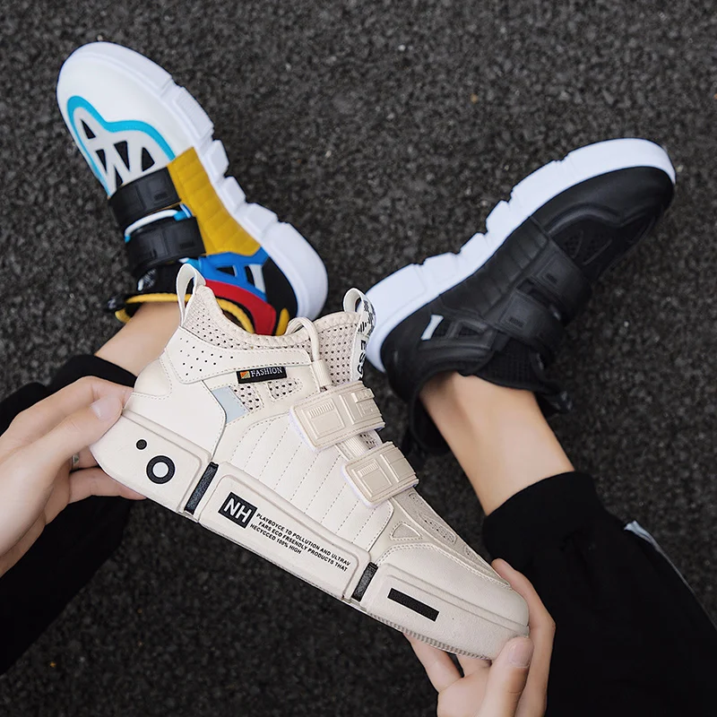 LUONTNOR/Лидер продаж Мужские кроссовки Эластичные на застежке липучке Спортивная