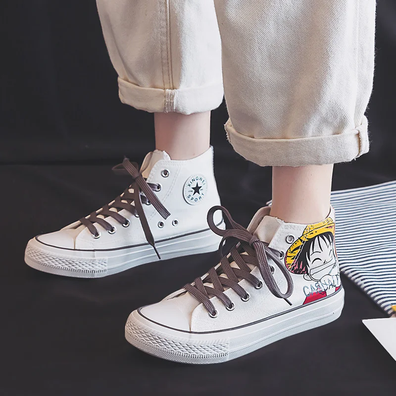 Новая модная Осенняя обувь из мягкой ткани с кружевом парусиновая высоким берцем