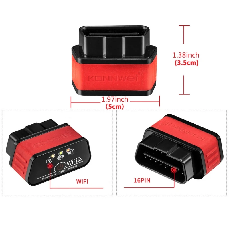 

OBDII OBD2 Scanner Code Reader Reset Auto Car Diagnostic Scan Tool Vehicle Adapter Check Engine Light