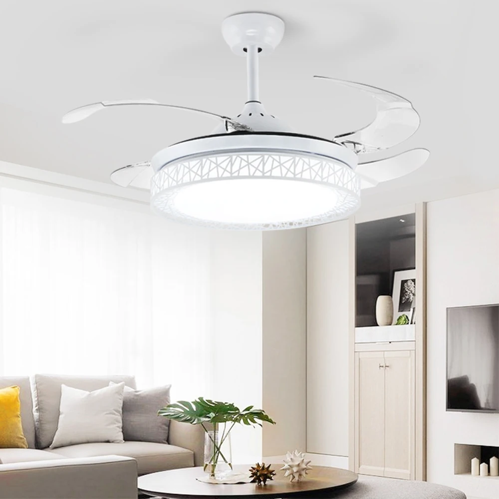 42 inch Fan Light Remote Control Multifunctional Chandelier Home Living Room Bedroom Restaurant Energy Saving lighting | Лампы и