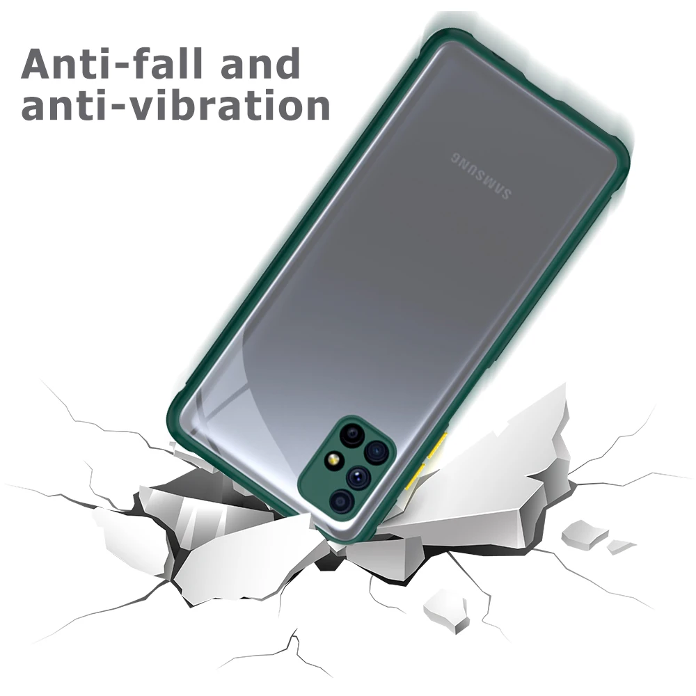 

Phone Case For Samsung Galaxy A51 A71 S20 FE Soft Tire Pattern Transparent Phone Cover For Samsung M51 M31 A70 A50 A20 S20 Ultra