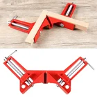 Прочный 90 градусов прямоугольный зажим сделай сам Угловые зажимы быстрая фиксация аквариума стеклянная деревянная рамка для картины по дереву прямоугольный