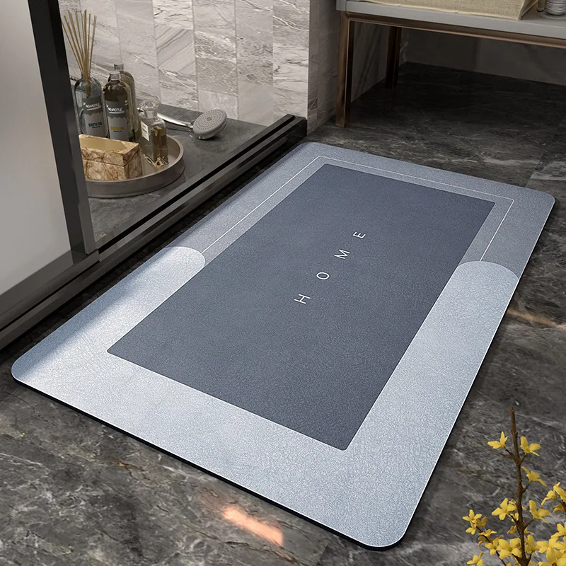bathroom mat super absorbent instant drying floor rubber non slip mat entrance door for shower toilet kitchen for home supplies free global shipping