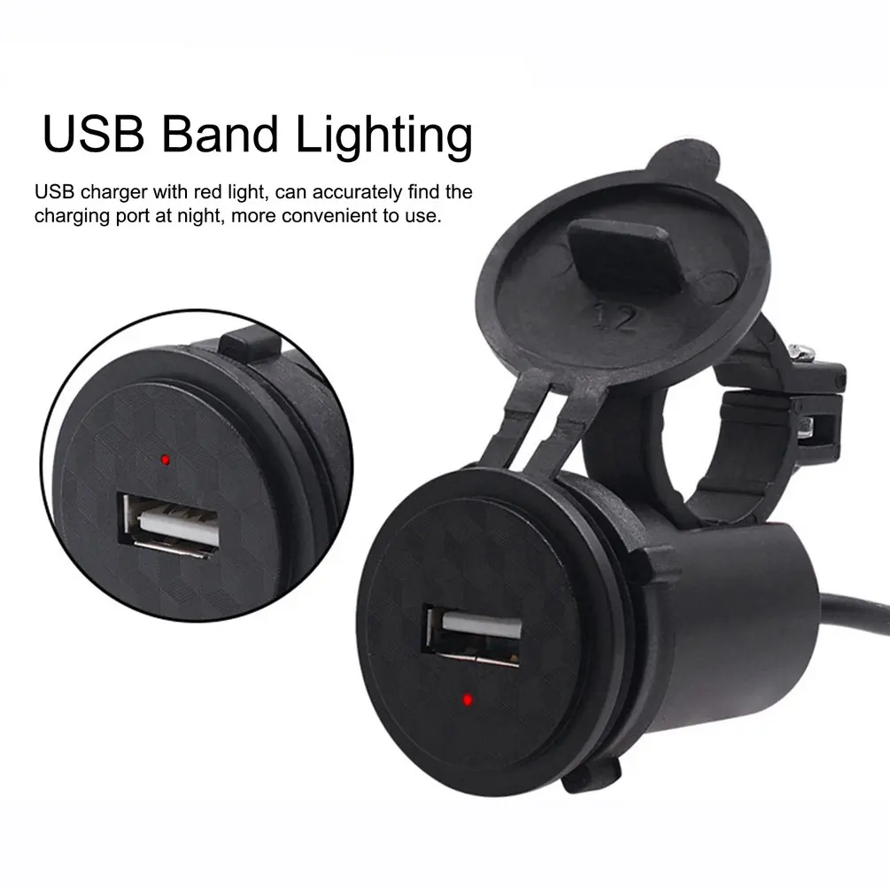 

Motorcycle Mobile Phone Charger 12V Waterproof Car Single Usb With Switch Motorcycle Modification Accessories