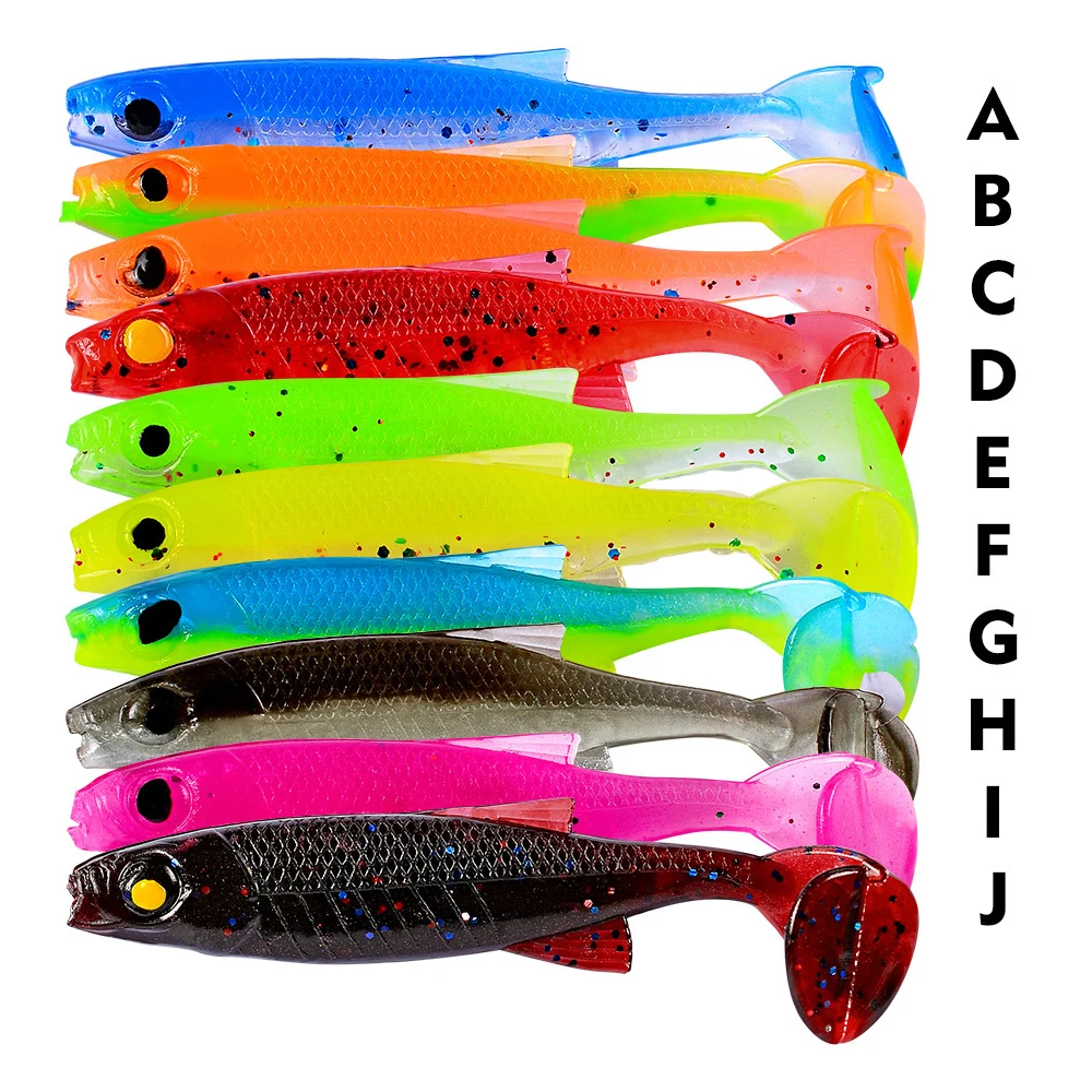 Приманка рыболовная силиконовая в виде червя 70 мм 2 5 г 10 шт./лот | Спорт и