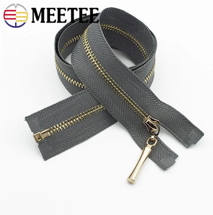 1 шт. Meetee 60 см 3 # металлические застежки молнии с открытым концом автоматическая