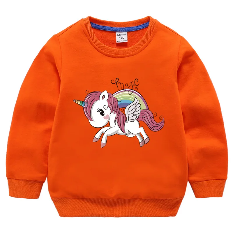 New Unicorn Hoodies Kids Sweatshirts Fashion Cotton Clothes Baby Toddler Girls Coat Boys Pullovers | Детская одежда и обувь