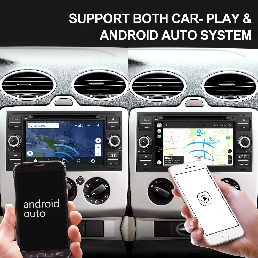 Isudar 2 Din Android 9 авто радио для Ford/Mondeo/Focus/Transit/C-MAX/S-MAX/Fiesta автомобильный DVD мультимедиа GSP 8 Core ram 2 Гб rom 32G