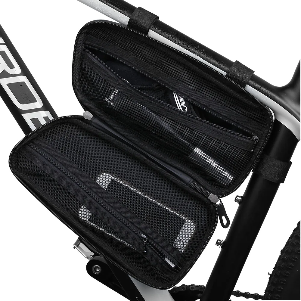 

Bike Bicycle Cycling Bag Front Tube Frame Phone Waterproof Bicycle Bags Triangle Pouch Frame Holder Mountain Accessories