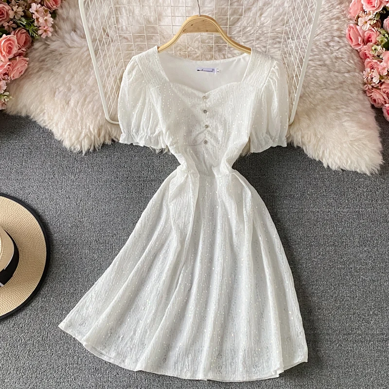 

Пышное Платье с коротким рукавом, с квадратным вырезом летнее платье для женщин с пайетками элегантные офисные женские туфли; Милые штаны с ...