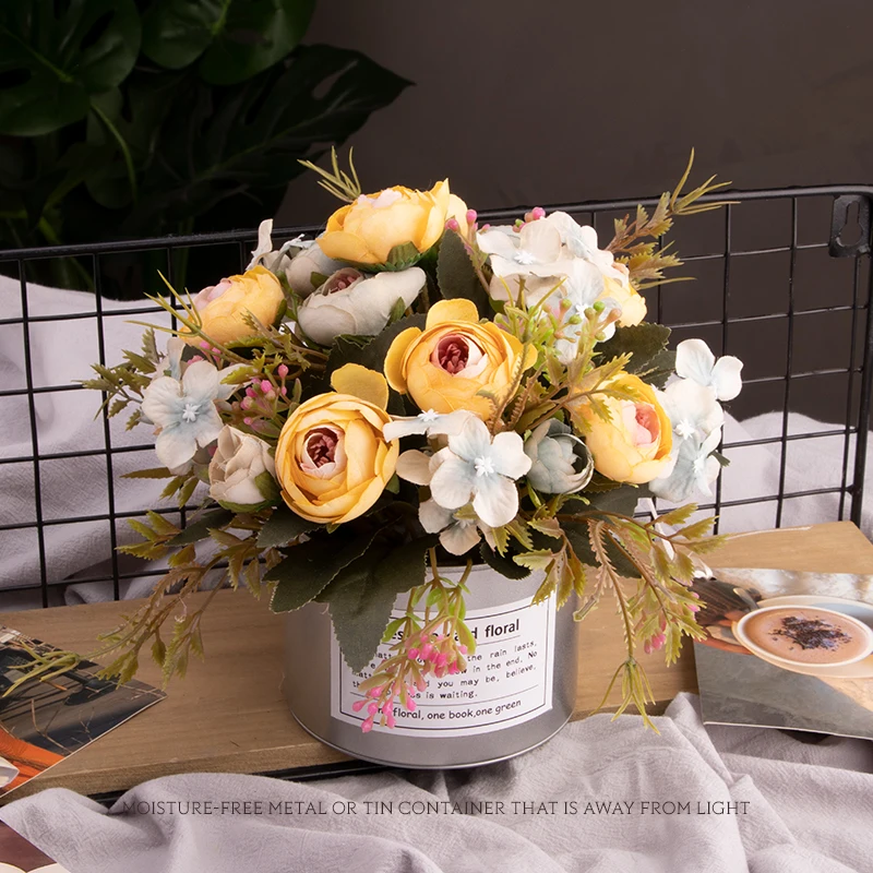 Роскошный свадебный винтажный набор искусственных цветов в европейском стиле