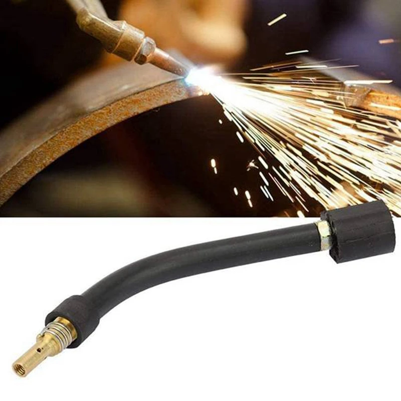 

20 Pcs 15Ak Binzel Torch Consumables Electrode and Shield Cups and Link Rod Tips Goose Neck Bend for Mig Welding Machine