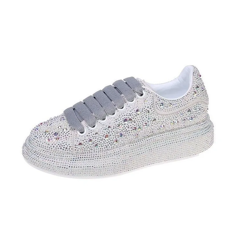 

Sequined Sneakers Ladies Luxury Platform Women's Shoes Rhinestone Sports Casual Fashion Women's Casual Shoes 2021 Latest