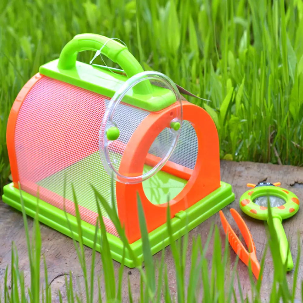 Insect Cage Small Pet Observation Children's Portable Feeding Experiment Silkworm Outdoor Science Toy | Игрушки и хобби
