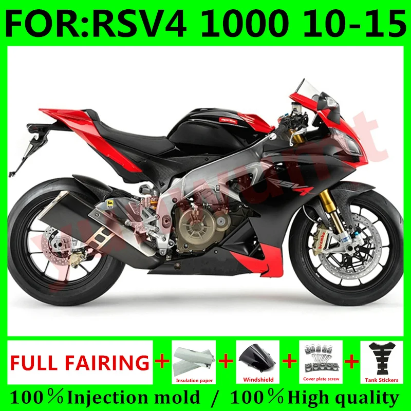 

Новый комплект обтекателей для мотоциклов ABS для Aprilia RSV4 1000 RSV 4 1000 10 11 12 13 14 15 обтекатель для кузова красный черный