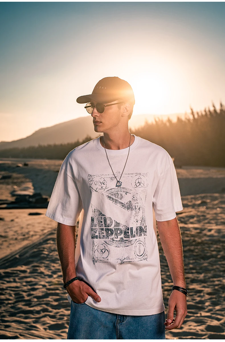 

4421 2021 уличная футболка в стиле ретро хип-хоп с принтом и длинными рукавами брендовая свободная футболка с короткими рукавами