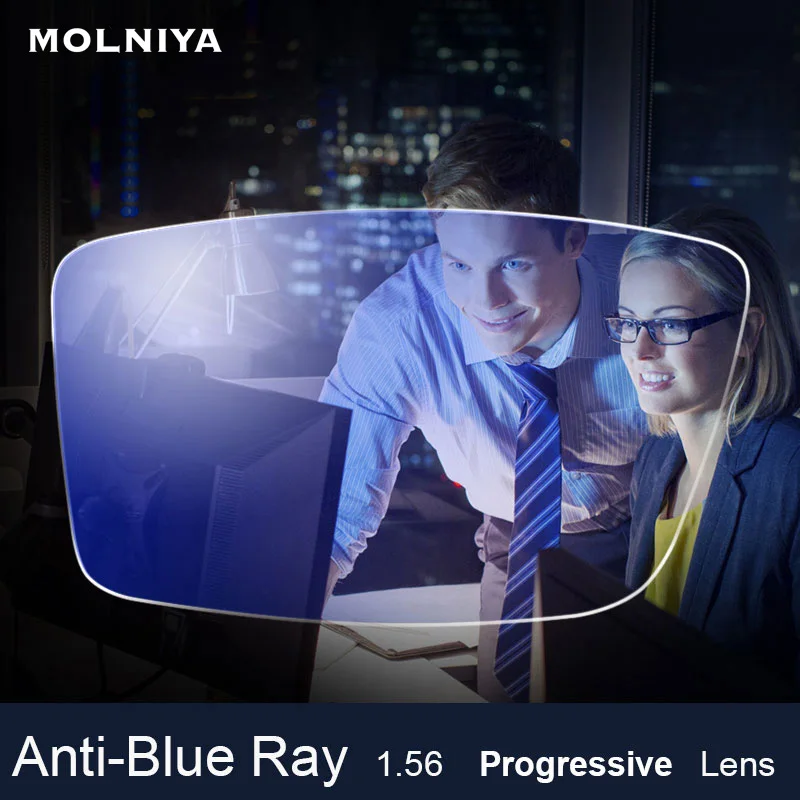 Анти-синяя лучевая линза 1 56 бесплатно прогрессивной формы рецептурная оптика