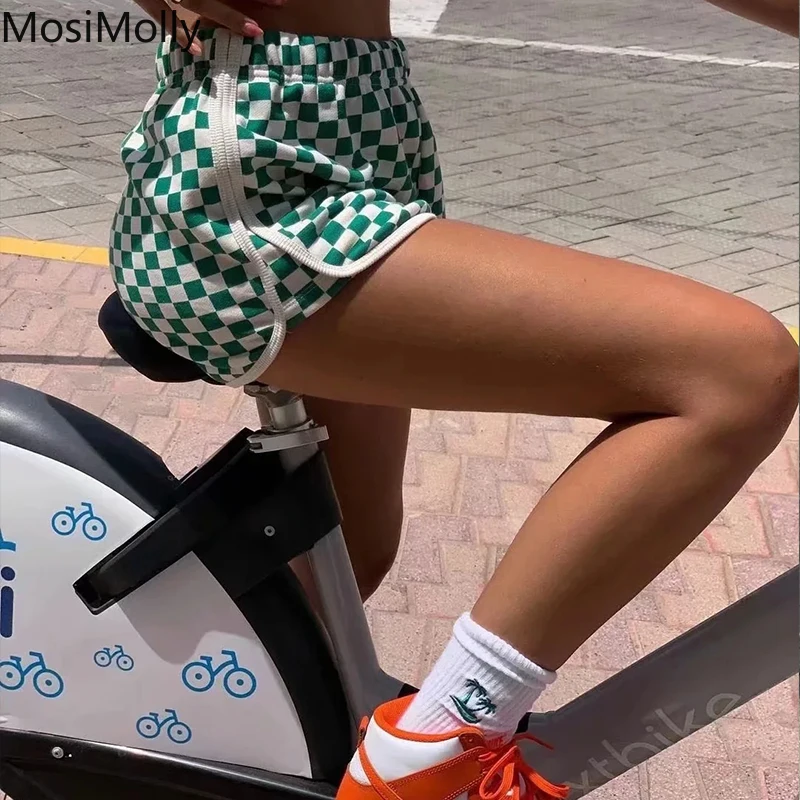 

Шорты MosiMolly, клетчатые, повседневные, женские, 2021