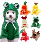 Одежда для маленьких собак, зимние теплые флисовые толстовки с капюшоном для маленьких собак, свитшоты для средней длины, товары для собак