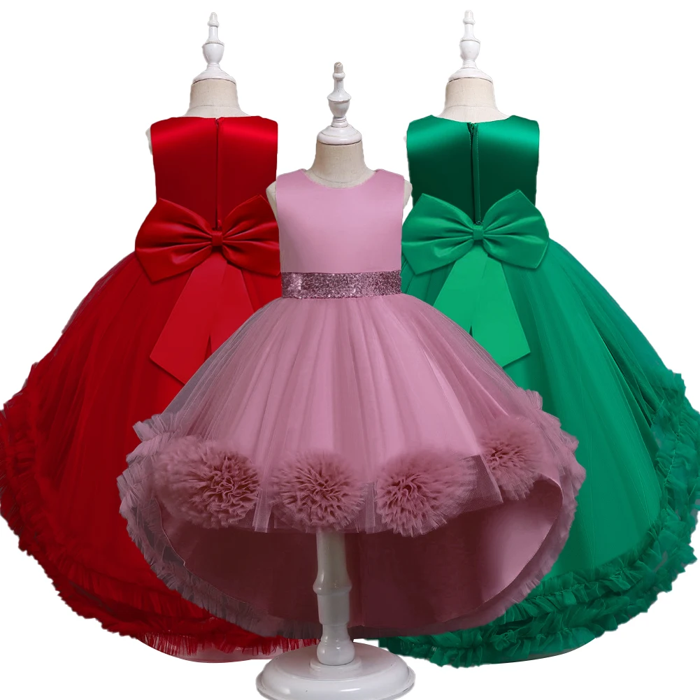 Girl Dress Kids Elegant Flower Evening Gown Princess Dresses Child Wedding Clothes Baby 2 3 4 5 6 7 8 9 10 Year Children | Детская