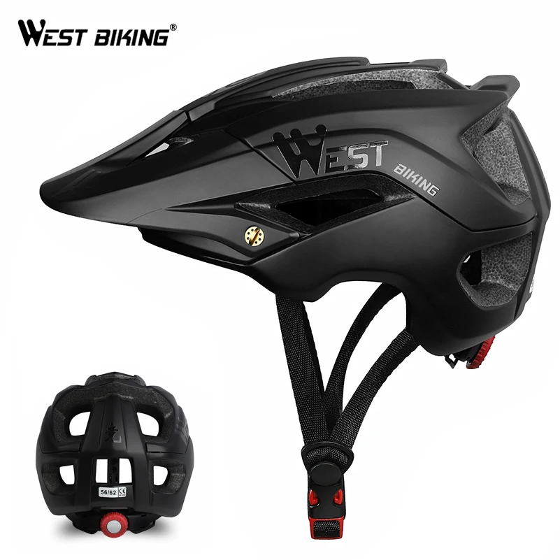 

WEST BIKING Bicycle Helmet Trail XC MTB All-terrain Bike Helmet OFF-ROAD Casco Ciclismo Bicicleta Mountain Bike Cycling Helmet