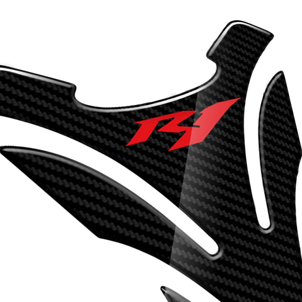 

R1 Sticker Motorcycle Tank Pad Protector Stickers Case for Yamaha YZF-R1 r1 Tankpad 3D Carbon Look