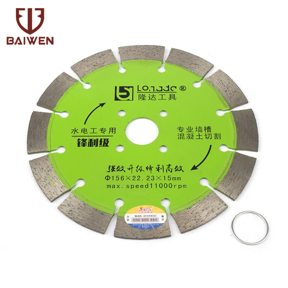 

6inch 156mm Diamond Cutting Disc Angle Grinder Cut-Off Wheels Dry Saw Blade For Masonry Granite Marble Por Porcelain Tile