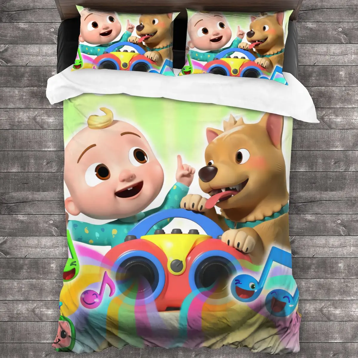 Cocomelon Комплект детских одеял для мальчиков и девочек постельного белья из мягкой