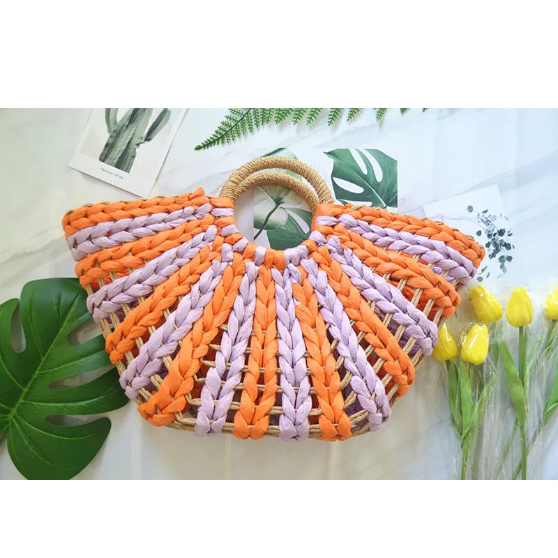 XMESSUN женские панелями Соломенная пляжная сумка 2021 новинка моды летнего сезона