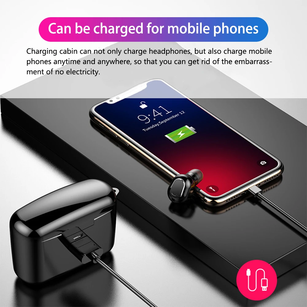 M8W Портативный цифровой дисплей TWS HD вызов наушник Bluetooth 5 0 беспроводные