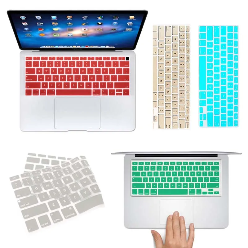 

US Layout Laptop Keyboard Cover for Apple Air 13" A1369 A1466/RETINA 13 15"A1425 A1502 A1398/PRO 13 15"A1278 A1286/Macbook White