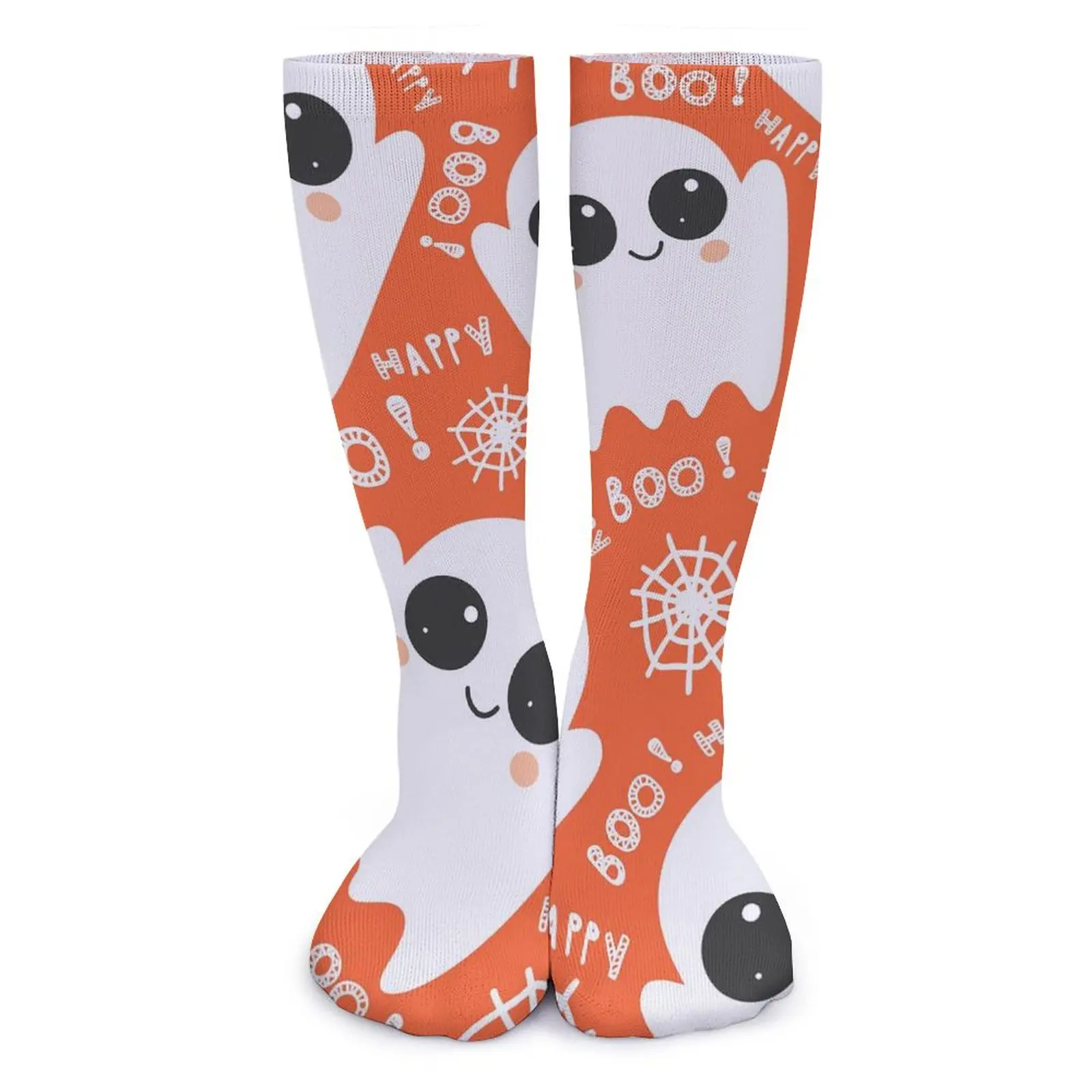 

Хэллоуин, ужасные носки, смешные мужские сублимационные чулки, большие химические волокна, Нескользящие цветные носки для бега