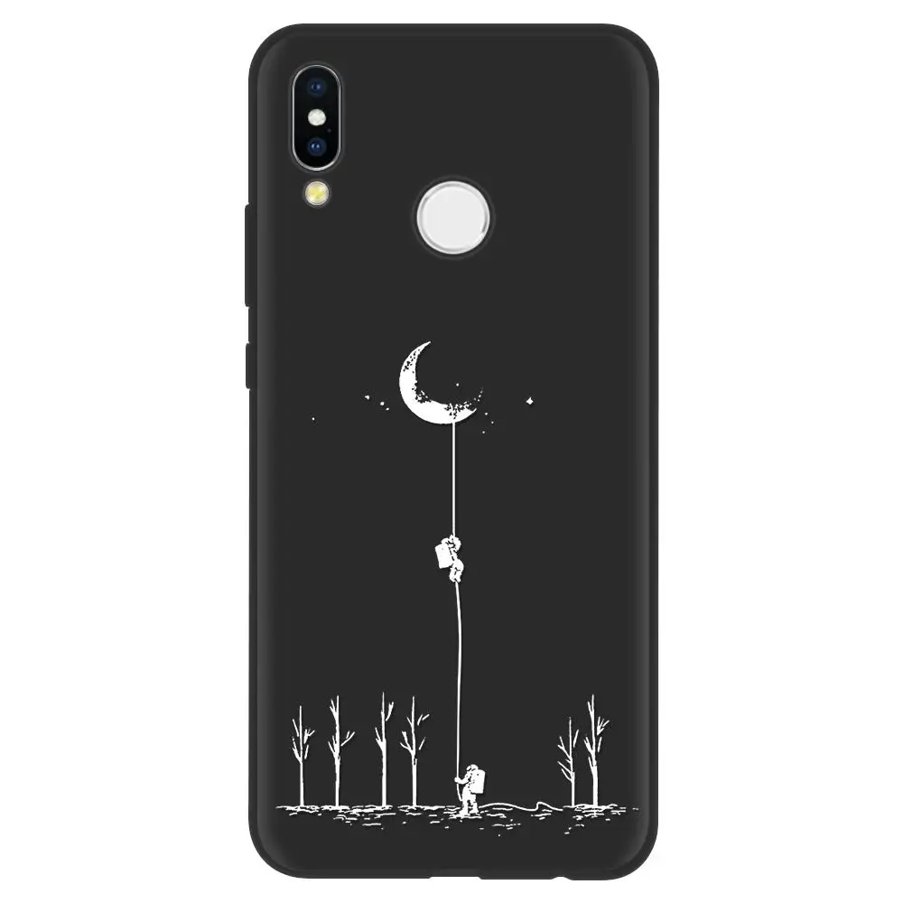 Астронавт черный чехол ТПУ для huawei mate 20 30 10 Lite Pro Funda для huawei P20 P30 Pro P Smart P8 P10 P9 Lite чехол s
