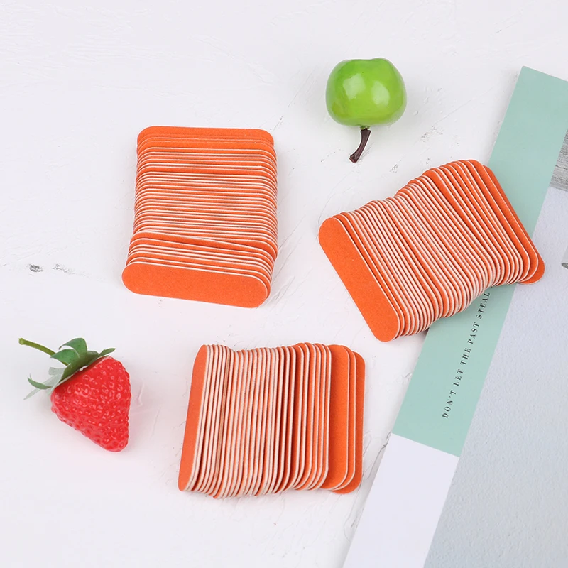 

100pc Disposable Nail Buffers Cuticle Clean Nail Sanding Blocks UV Gel Polish Remover Tool Grinding Polishing Manicure Care Tool