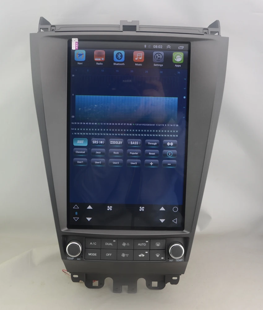 

12.8" tesla style vertical screen octa core android 9 Car GPS radio Navigation for Honda Accord 2003-2007