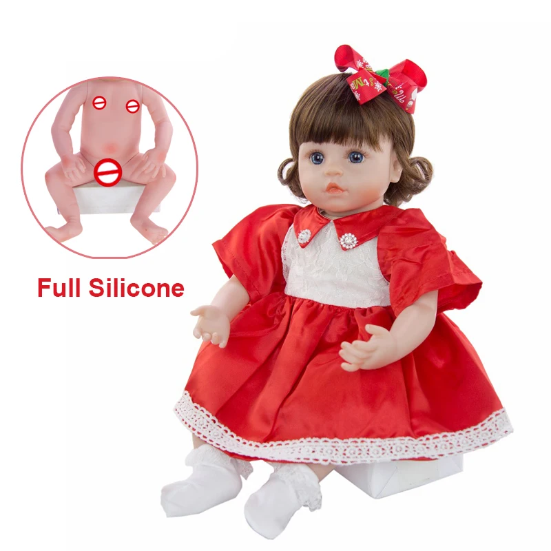 DollMai Bebe Reborn Menina Menino полностью силиконовая виниловая Кукла-младенец подарок на