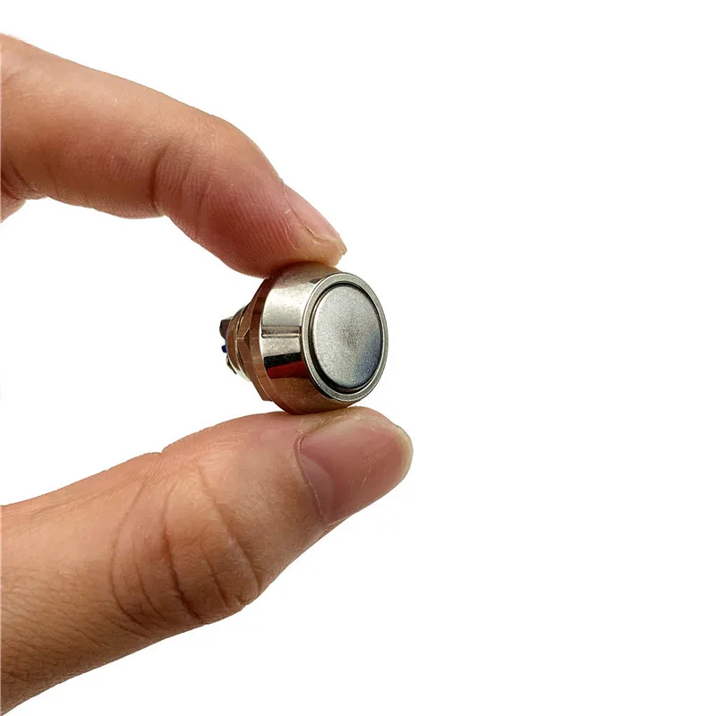 12 мм металлическая нажимная Водонепроницаемая кнопка переключателя самосброса