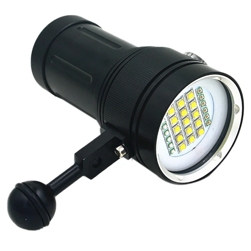 Scuba Diving Underwater 100M XM-L2 LED Video Camera Photography Light Torch Flashlight A15