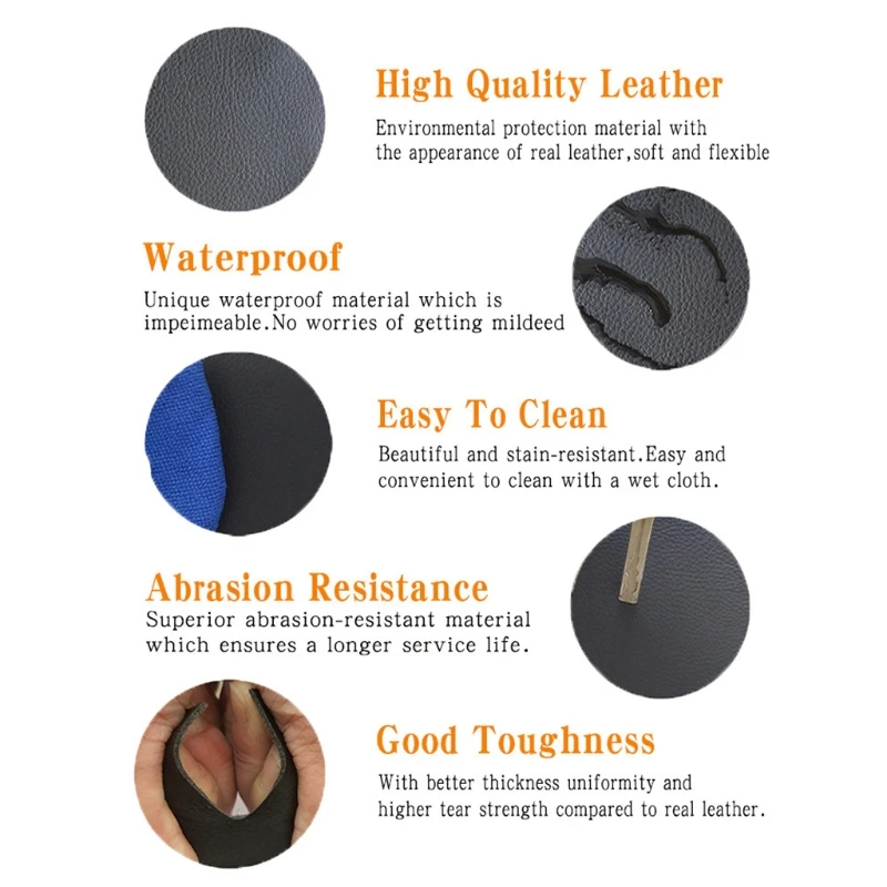 

Auto Console Lid Armrest Cover Armrest Microfiber Leather Cover for Ford F150 2009-2014